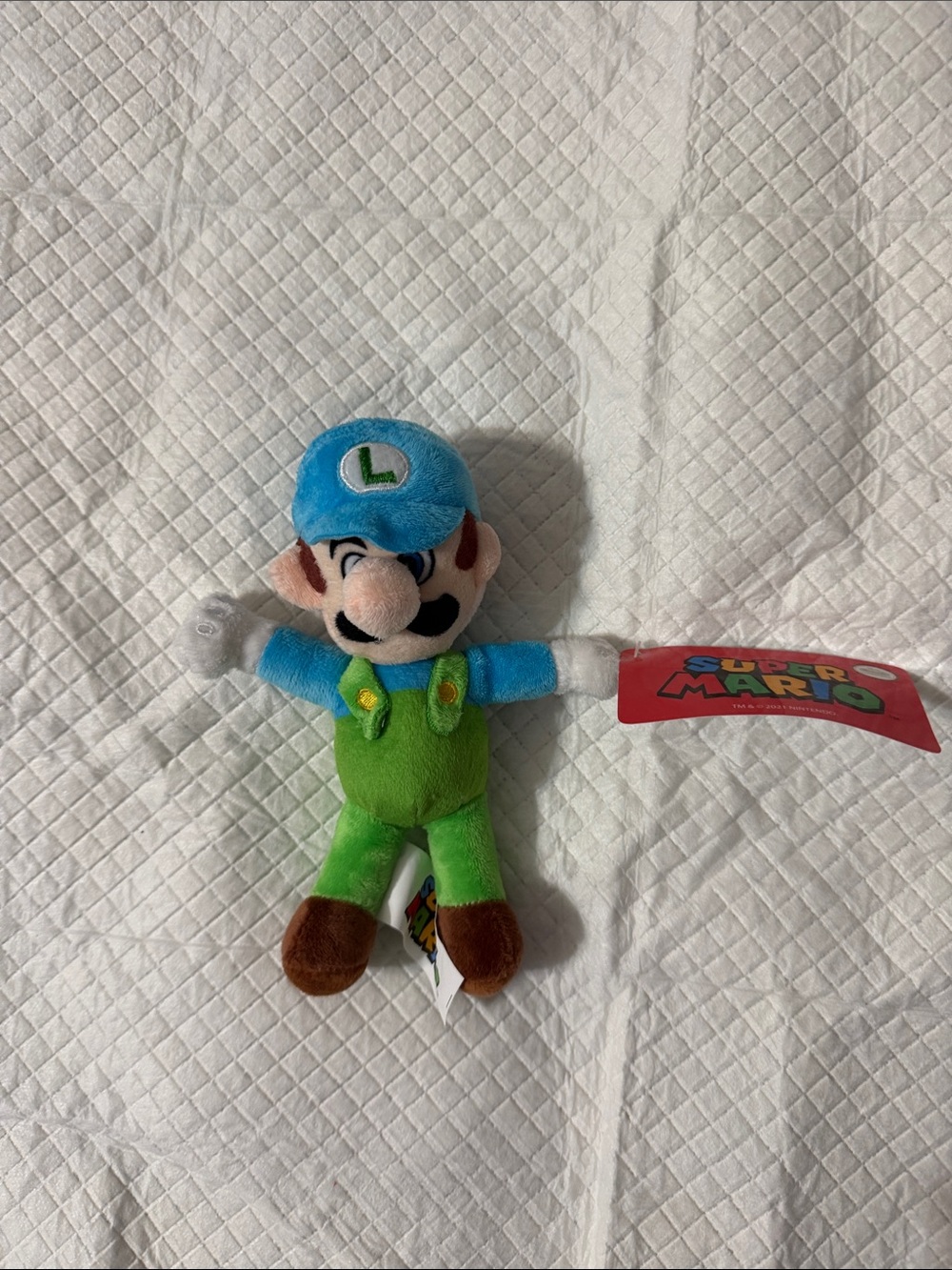 Nintendo Luigi Plush - Green Overalls, Blue Hat